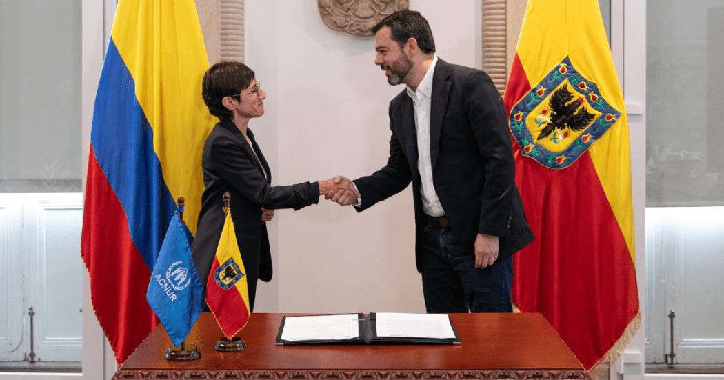 Bogotá y ACNUR firman compromiso para con la población desplazada