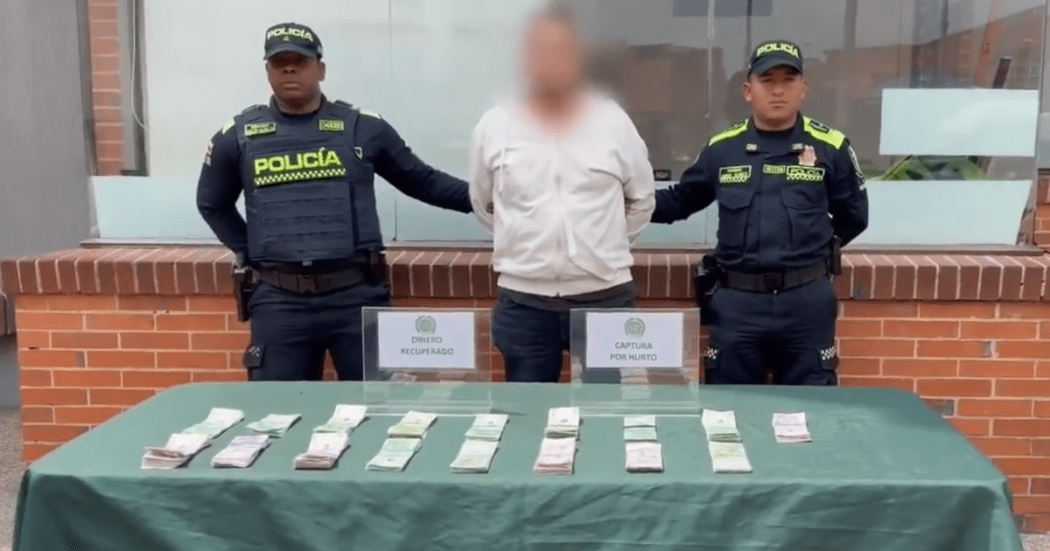 Capturado en Bogotá hombre que intentó robar 33 millones de pesos