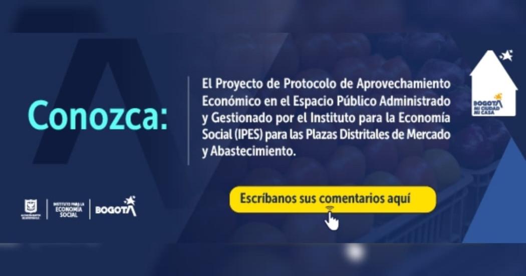 Participa Proyecto de Protocolo Plazas Distritales de Mercado Bogotá