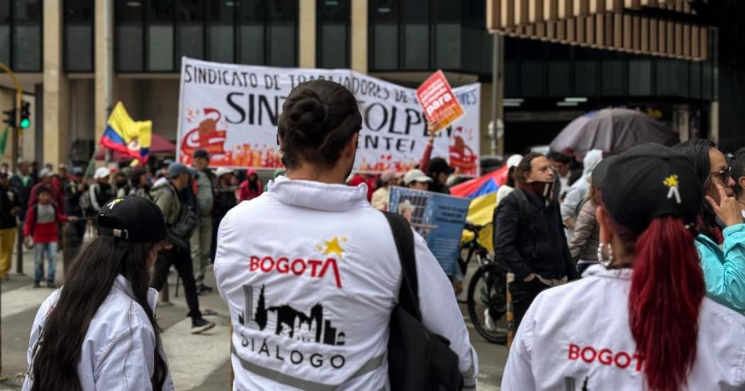 Balance positivo de marchas y movilizaciones en Bogotá martes 18 marzo de 2025