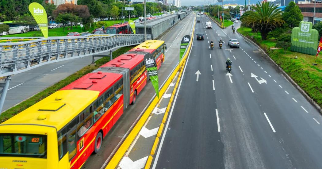 Carril rápido fue entregado por parte del Distrito en autopista Norte