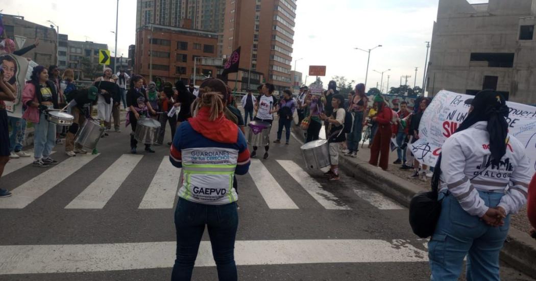 Vías y TransMilenio por manifestaciones 14 de marzo 2025 en Bogotá