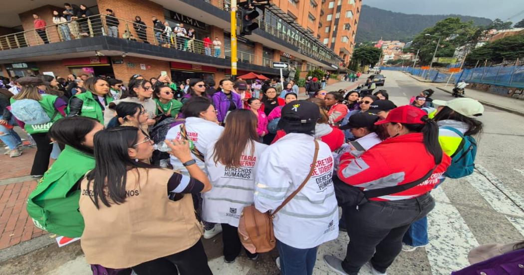 Más de 8.000 mujeres diversas se movilizaron durante el 8M en Bogotá