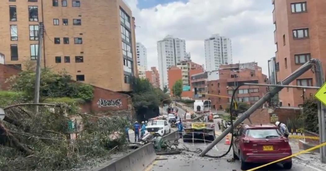 Movilidad Bogotá hay accidentes avenida Circunvalar y autopista Norte