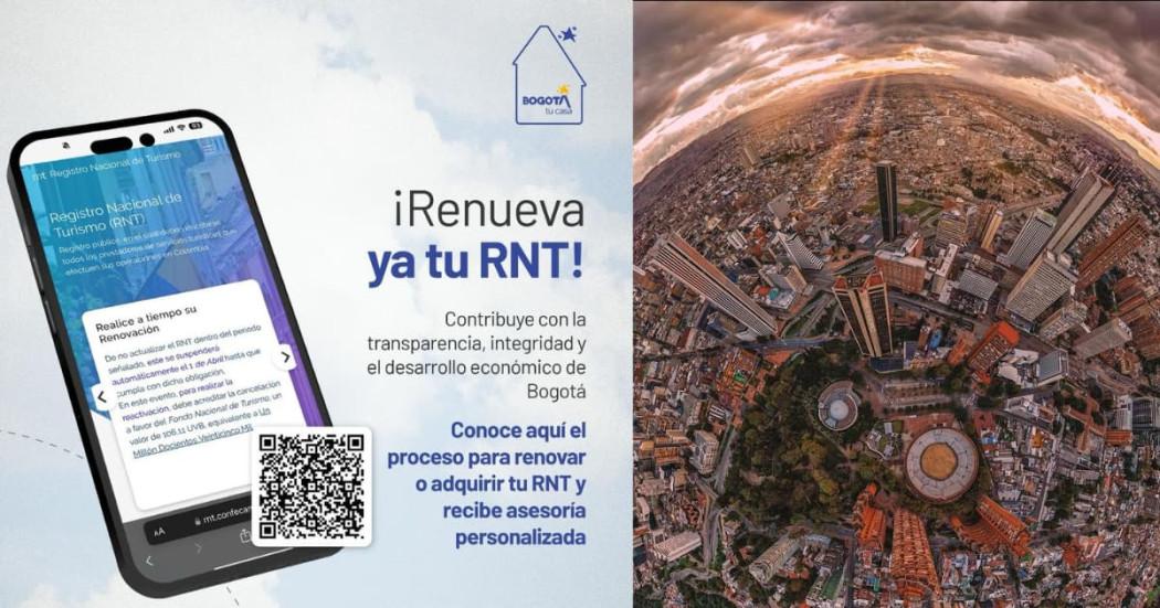 Renovación Registro de Turismo en Bogotá plazo hasta 31 de marzo 2025