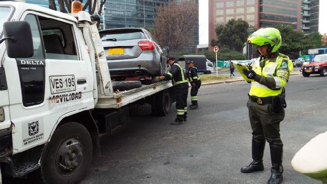 Inmovilización de vehículo - Foto: Secretaría de Movilidad