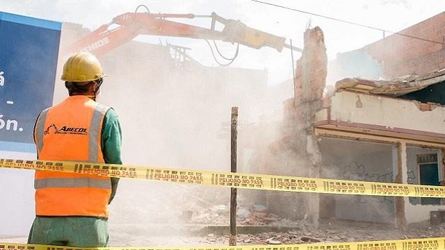 Demolición de predios. Foto: Alcaldía Mayor