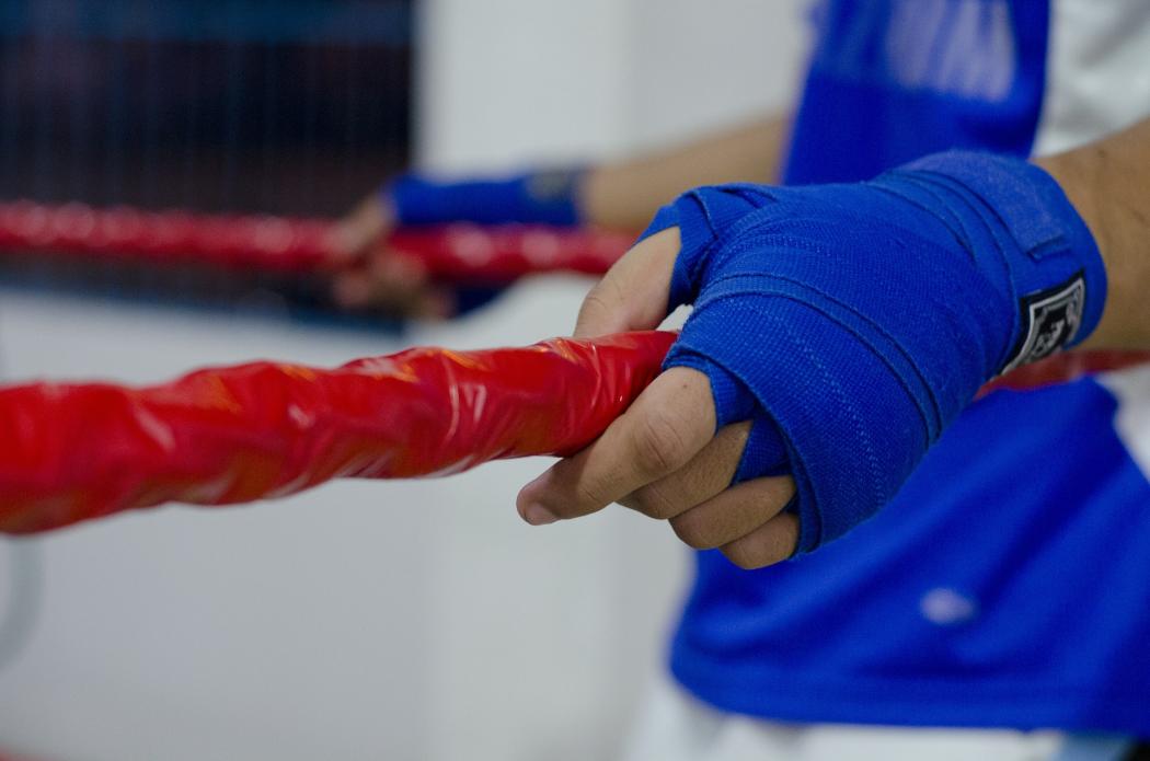 Boxeo en acción