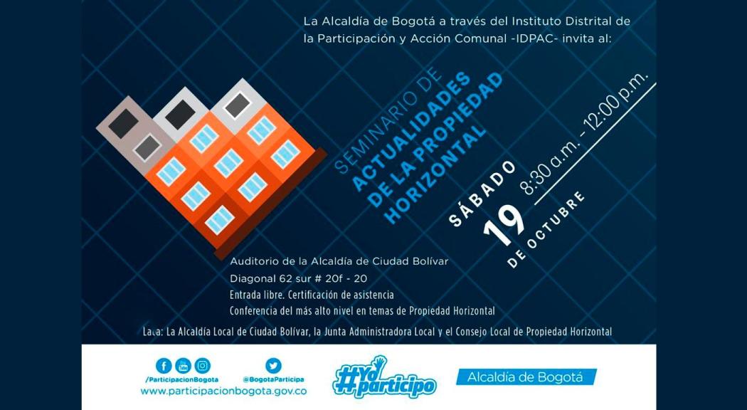 ¡Inscríbete! al Seminario de actualidades de la Propiedad Horizontal