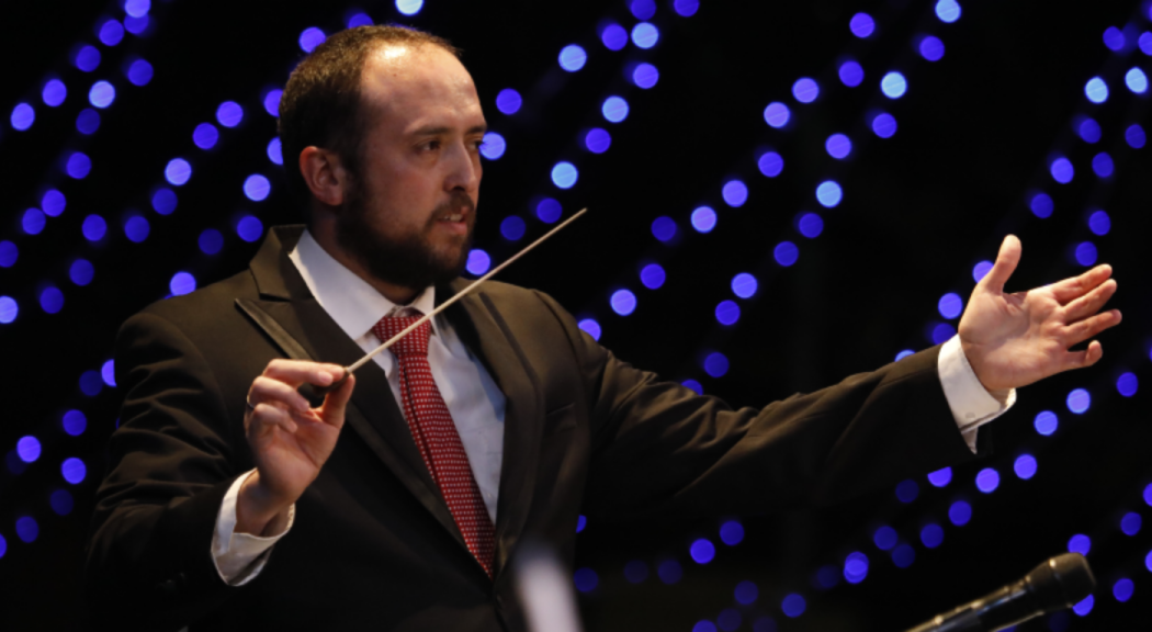 Retrato del directo Andrés Felipe Jaime, de la Orquesta Filarmónica de Bogotá.