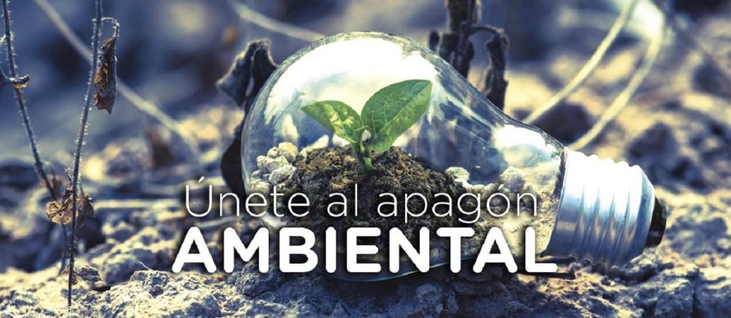 Únete al #ApagónAmbiental, desconecta tus aparatos electrónicos y apaga tus luces por una hora.