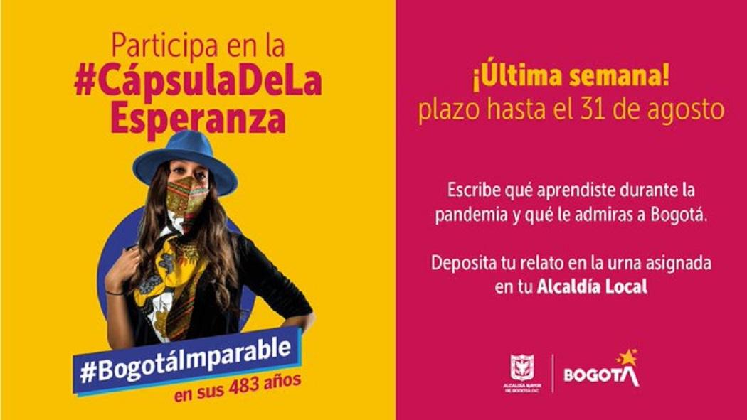 Tu historia podrá ser una de las 20 elegidas para ser guardada en la #CápsulaDeLaEsperanza.