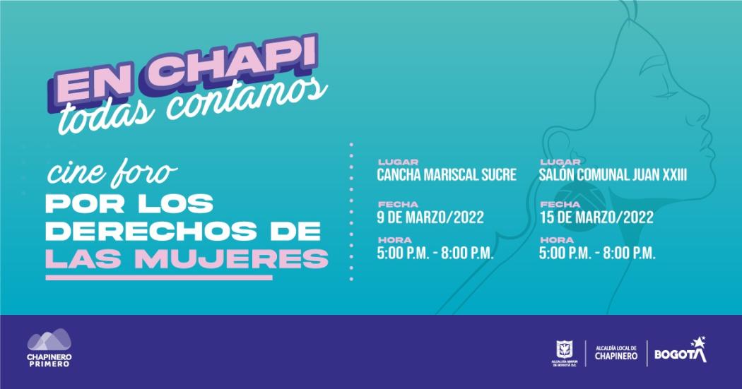 Cine Foro por los derechos de la Mujeres en la localidad de Chapinero 