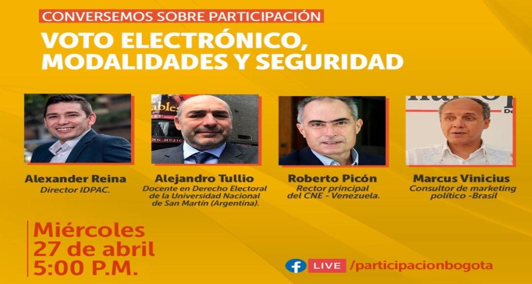 Conversatorio del IDPAC: Voto electrónico, modalidades y seguridad