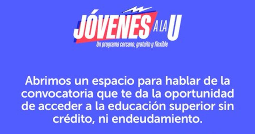 Charla virtual sobre la tercera convocatoria de Jóvenes a la U