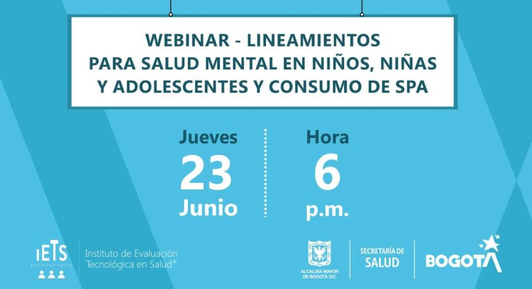 Webinar sobre lineamientos de salud mental para niñez y adolescencia