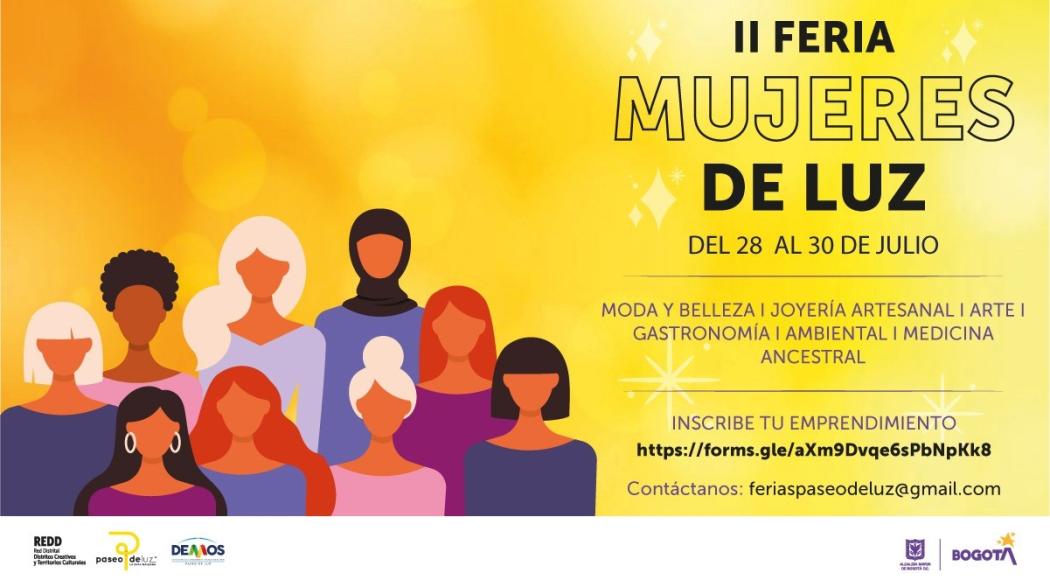 Vuelve la feria 'Mujeres de Luz' con 80 cupos para vendedores informales