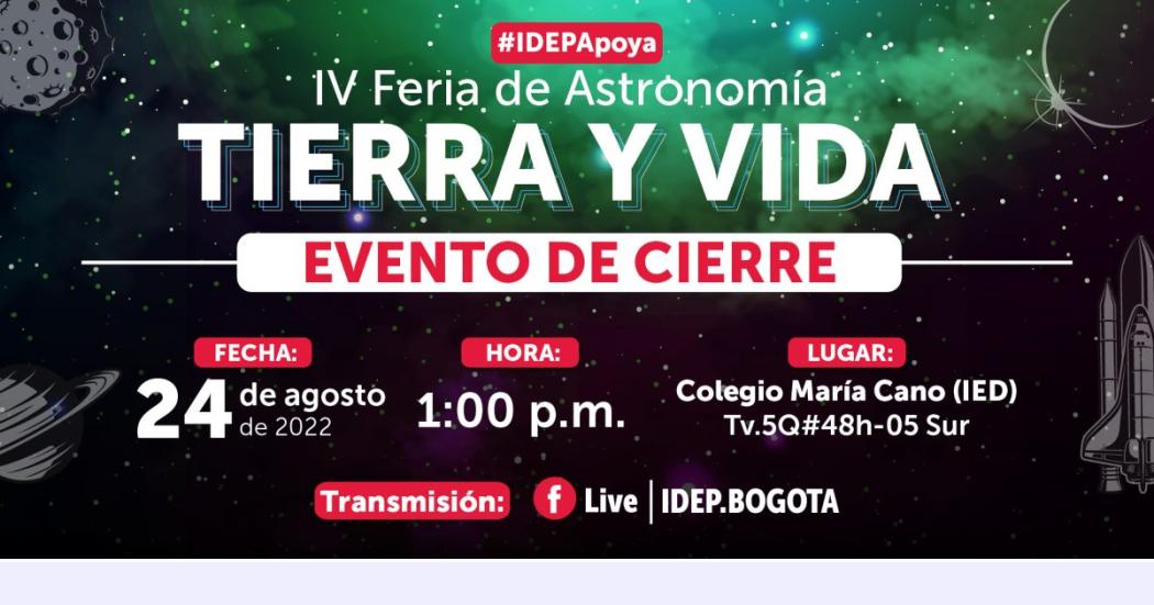 Evento virtual del cierre de la IV Feria de Astronomía 'Tierra y Vida'