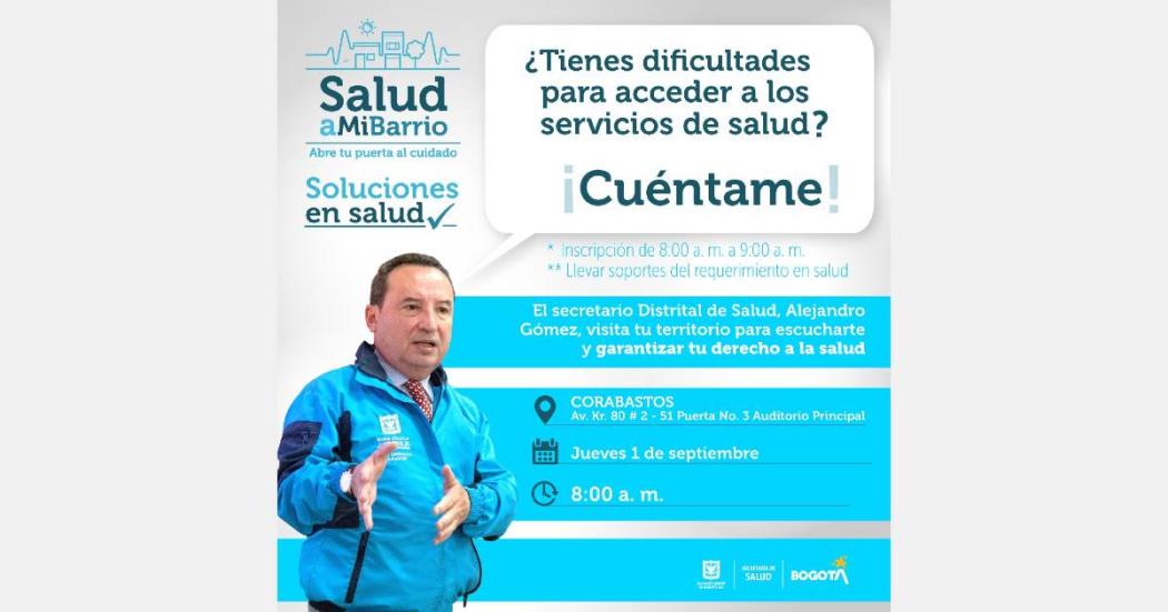 Jornada de inscripción al sistema de salud en Corabastos. 1 septiembre