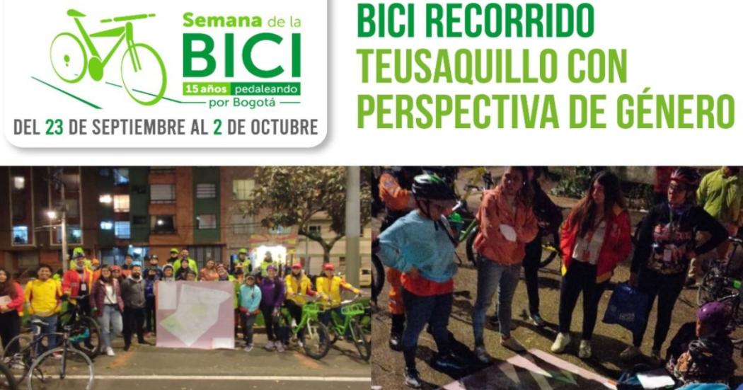 Bicirrecorrido con perspectiva de género durante Semana de la Bici