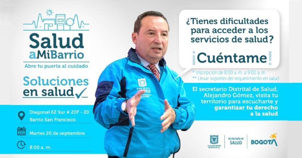 Jornada de soluciones en salud en Ciudad Bolívar hoy 15 de septiembre 