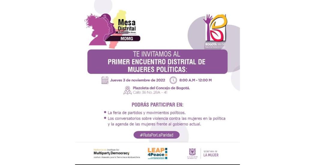 Primer encuentro distrital de mujeres políticas en Concejo de Bogotá