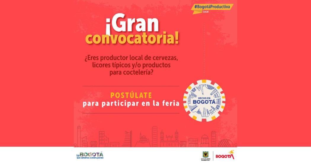 Inscripción de productores de licor y cervezas a feria Hecho en Bogotá