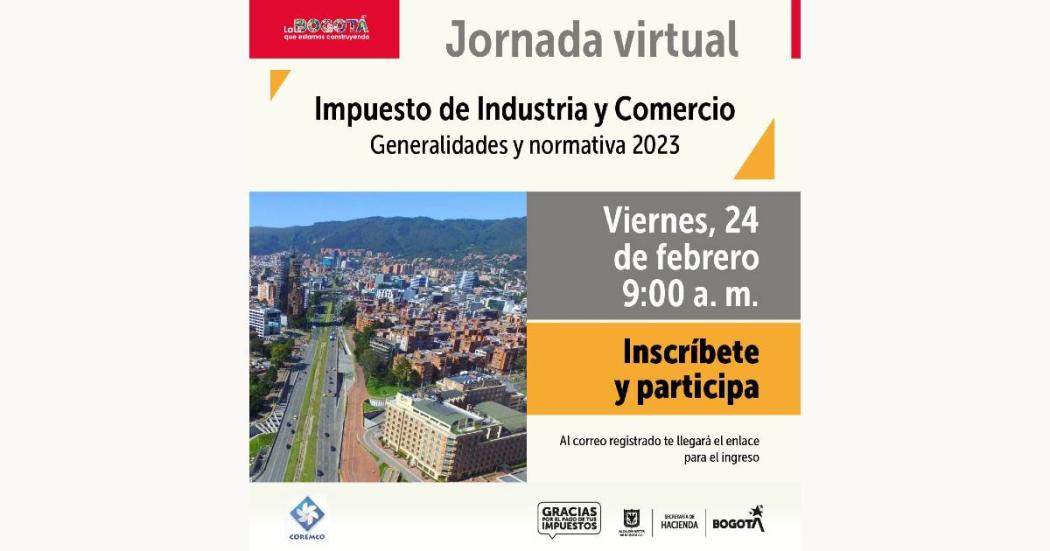 Jornada virtual de Hacienda sobre Impuesto de Industria Comercio 2023