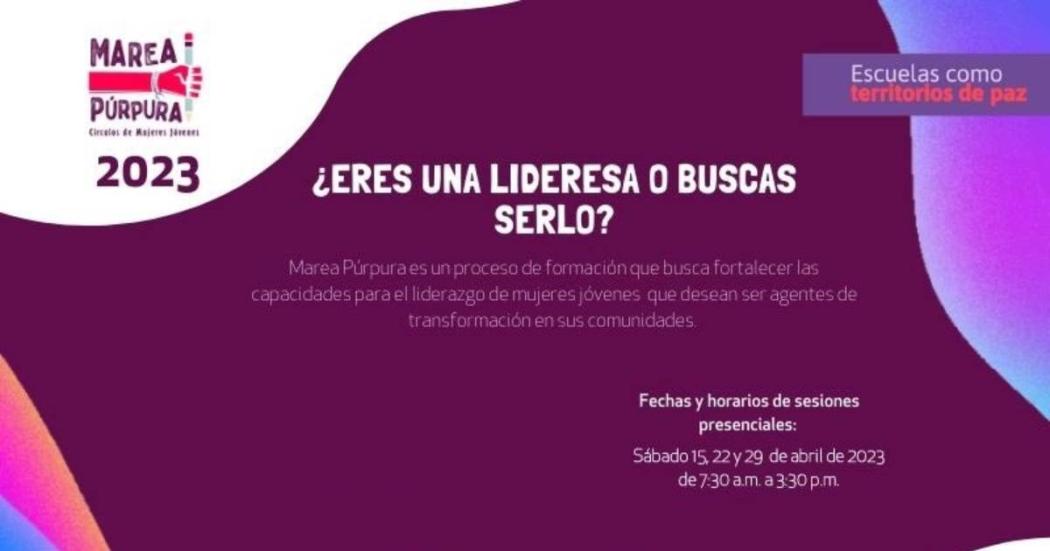 Convocatoria para participar en Marea Púrpura de Sec. Educación