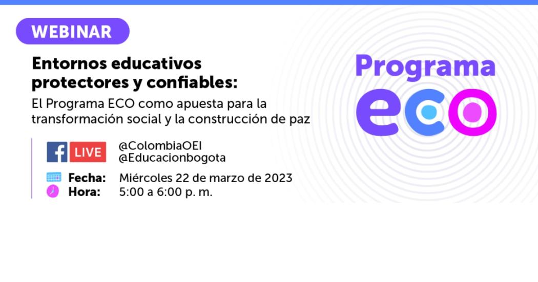 Conversatorio para conocer experiencias pedagógicas del programa ECO