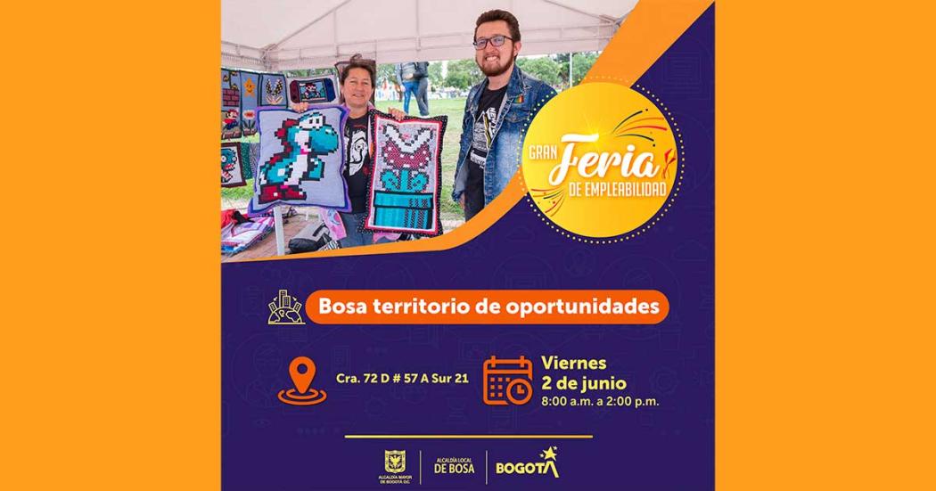 ¡Feria de empleo en Bosa! Alista tu hoja de vida el 2 de junio