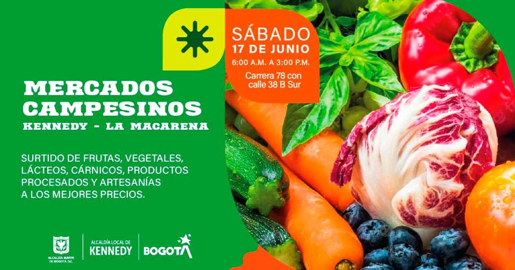 Cocínale a tu papá con productos del Mercado Campesino en Kennedy ¡17 de junio!