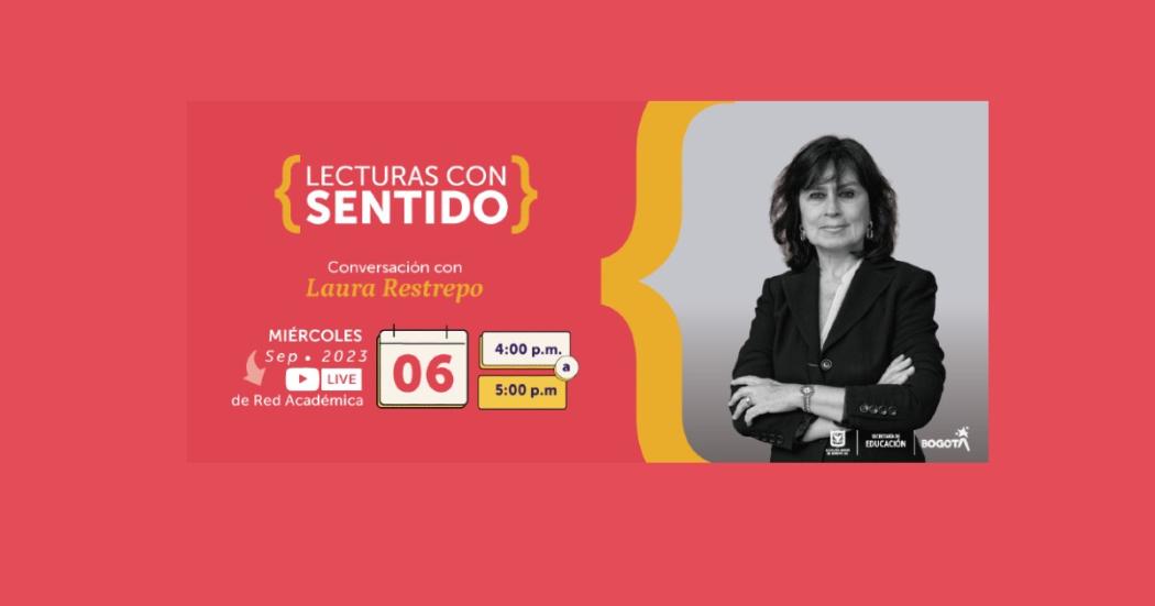 Charla virtual con la escritora Laura Restrepo este 6 de septiembre