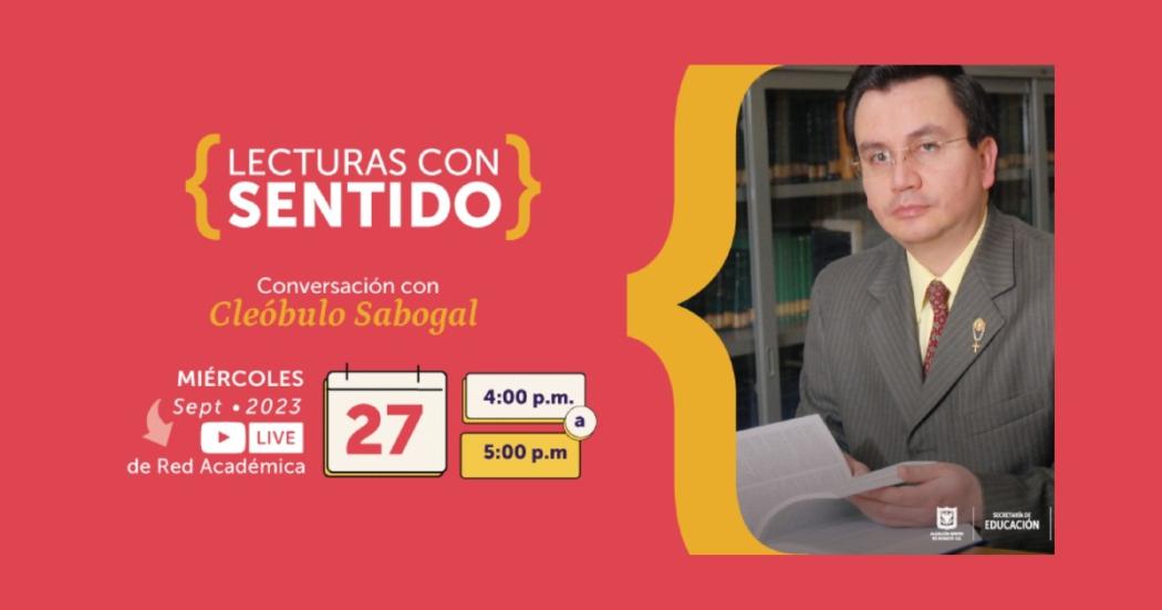 Charla virtual con Cleóbulo Sabogal este miércoles 27 de septiembre