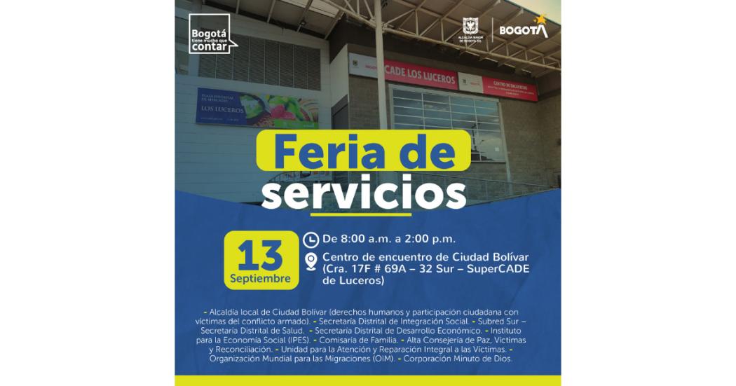 Atención a víctimas del conflicto en feria de servicios Ciudad Bolívar