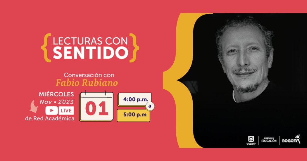 Charla virtual con Fabio Rubiano este primero de noviembre de 2023 