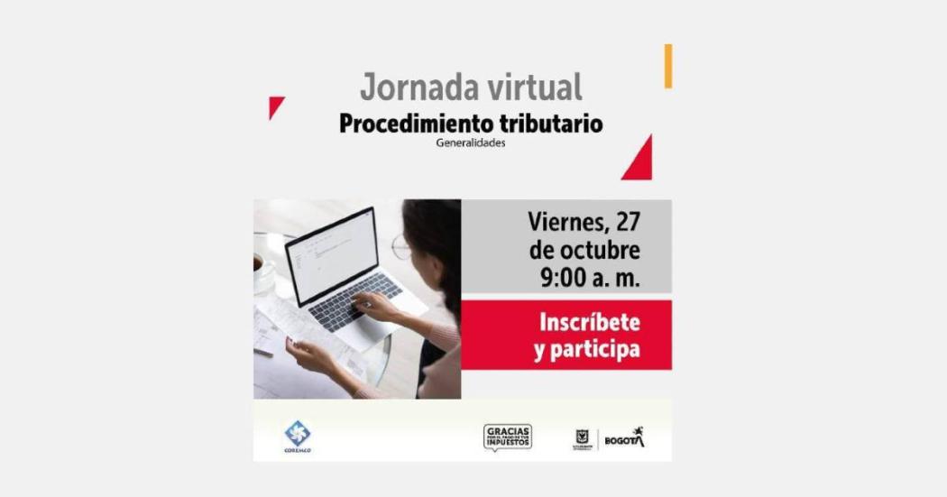 Inscripción jornada virtual sobre procedimiento tributario 27 octubre 