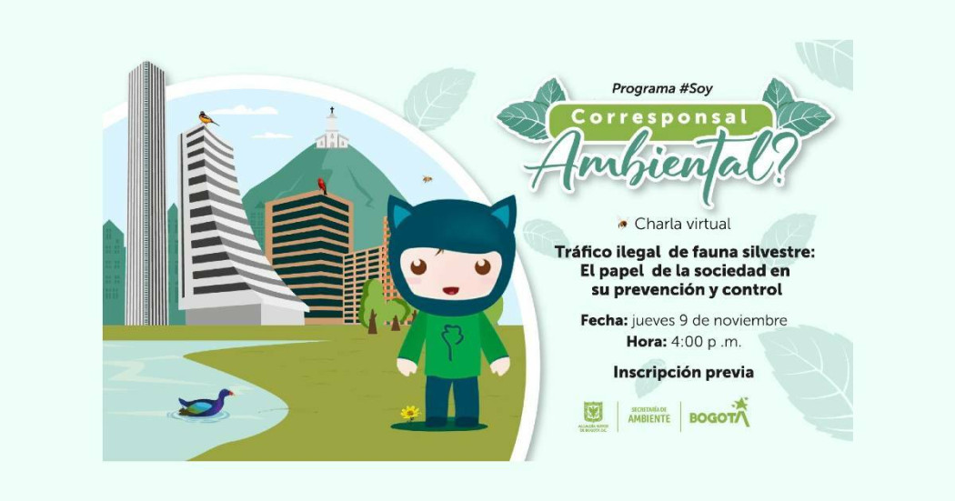 Charla virtual sobre prevención de tráfico ilegal animales silvestres