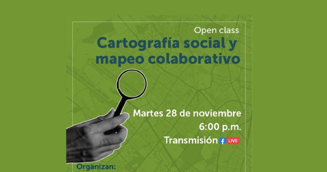 Clase virtual sobre cartografía social y mapeo colaborativo del IDEP