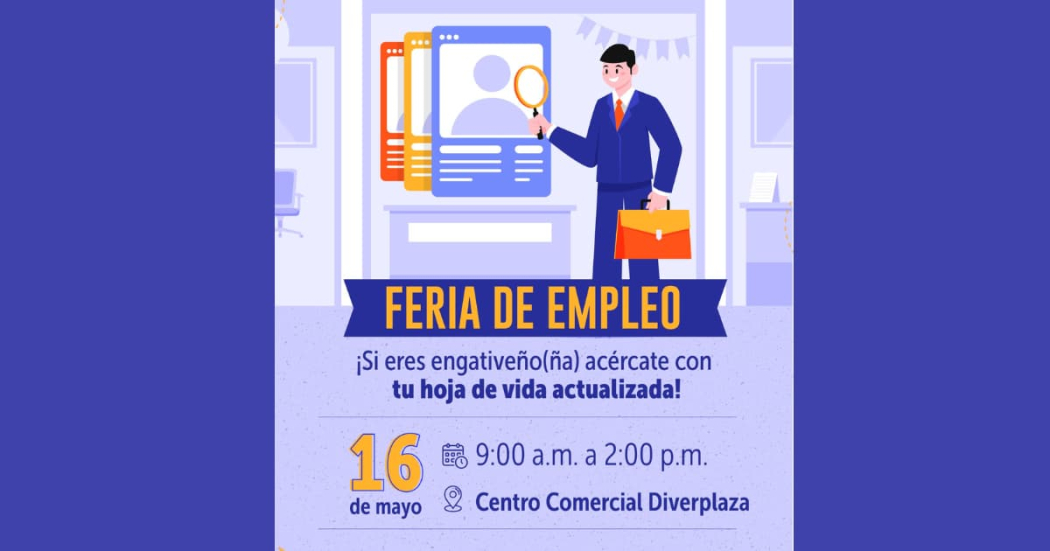 Asiste a la feria de empleo de Engativá el 16 de mayo