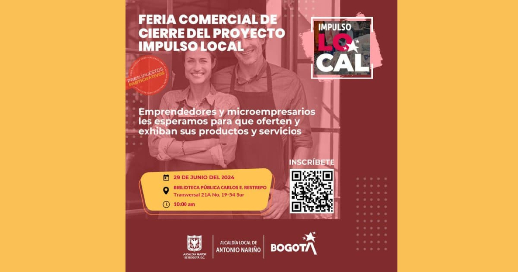 Participa en la Feria Impulso Local en Bogotá este sábado 29 de junio 