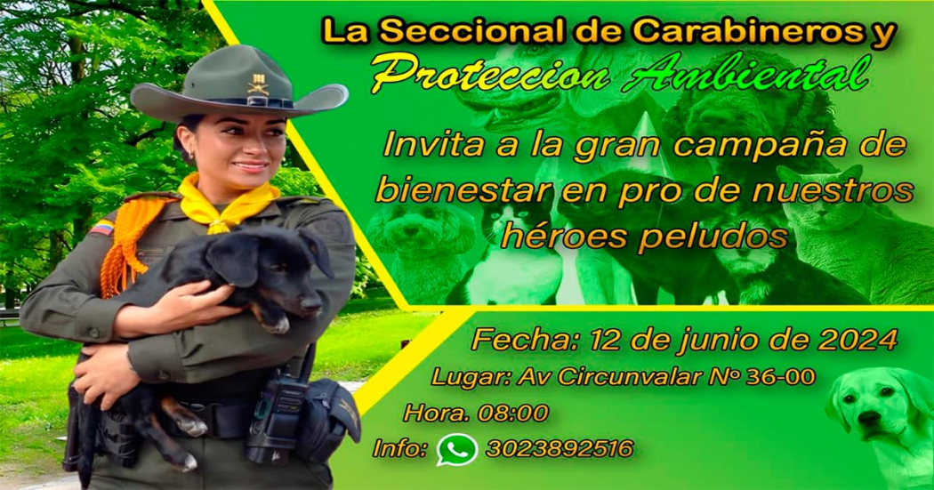 Lleva a tu perrito a la jornada de esterilización de la Policía el 12 de junio 