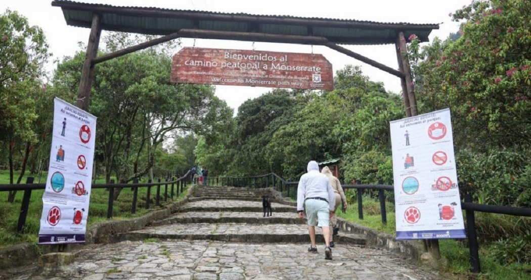 Sendero de Monserrate de Bogotá horarios para el lunes 10 de junio