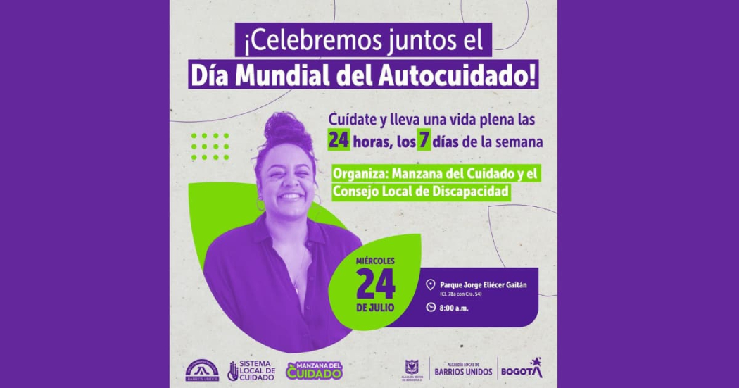 Celebra el Día Mundial del Autocuidado en Bogotá julio 24 de 2024