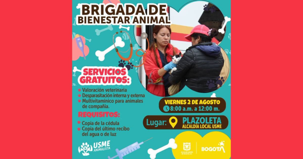 Jornada de bienestar animal Bogotá: Servicios gratuitos 2 de agosto