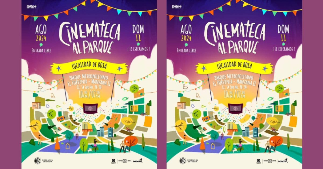 Planes en Bogotá con Cinemateca al Parque 2024 en Bosa 