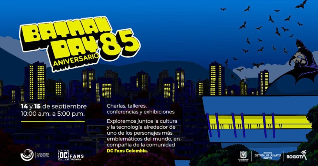 Planes en Bogotá con Batman Day en septiembre en Planetario 