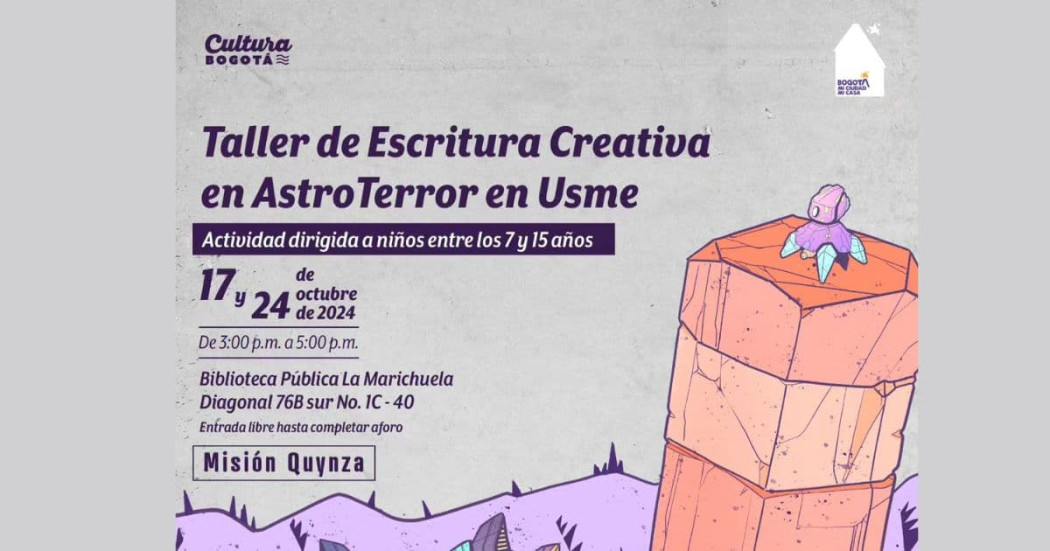 Planes en Bogotá con Taller de Escritura Creativa en AstroTerror