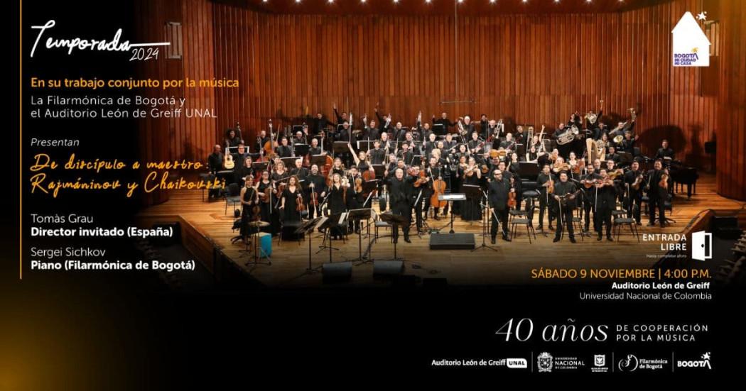 Concierto Filarmónica 9 de noviembre 2024 en Universidad Nacional