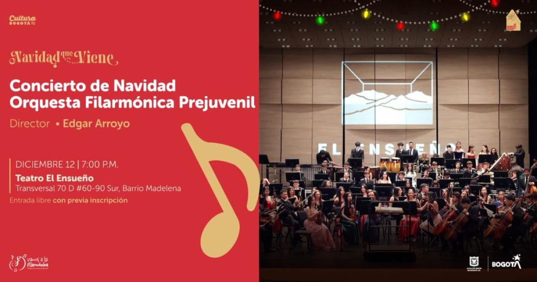 Navidad en Bogotá 2024 con Filarmónica 12 de diciembre en El Ensueño